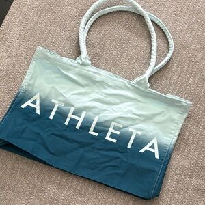 Athleta Ombre Teal-to-Deep Teal Tote